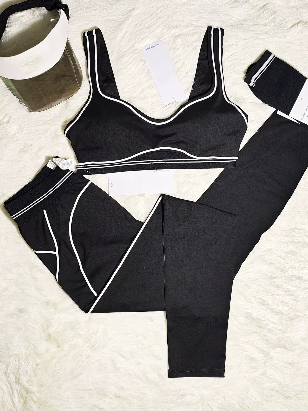 Women's High Waisted 2-Piece Sportswear Gym Leggings