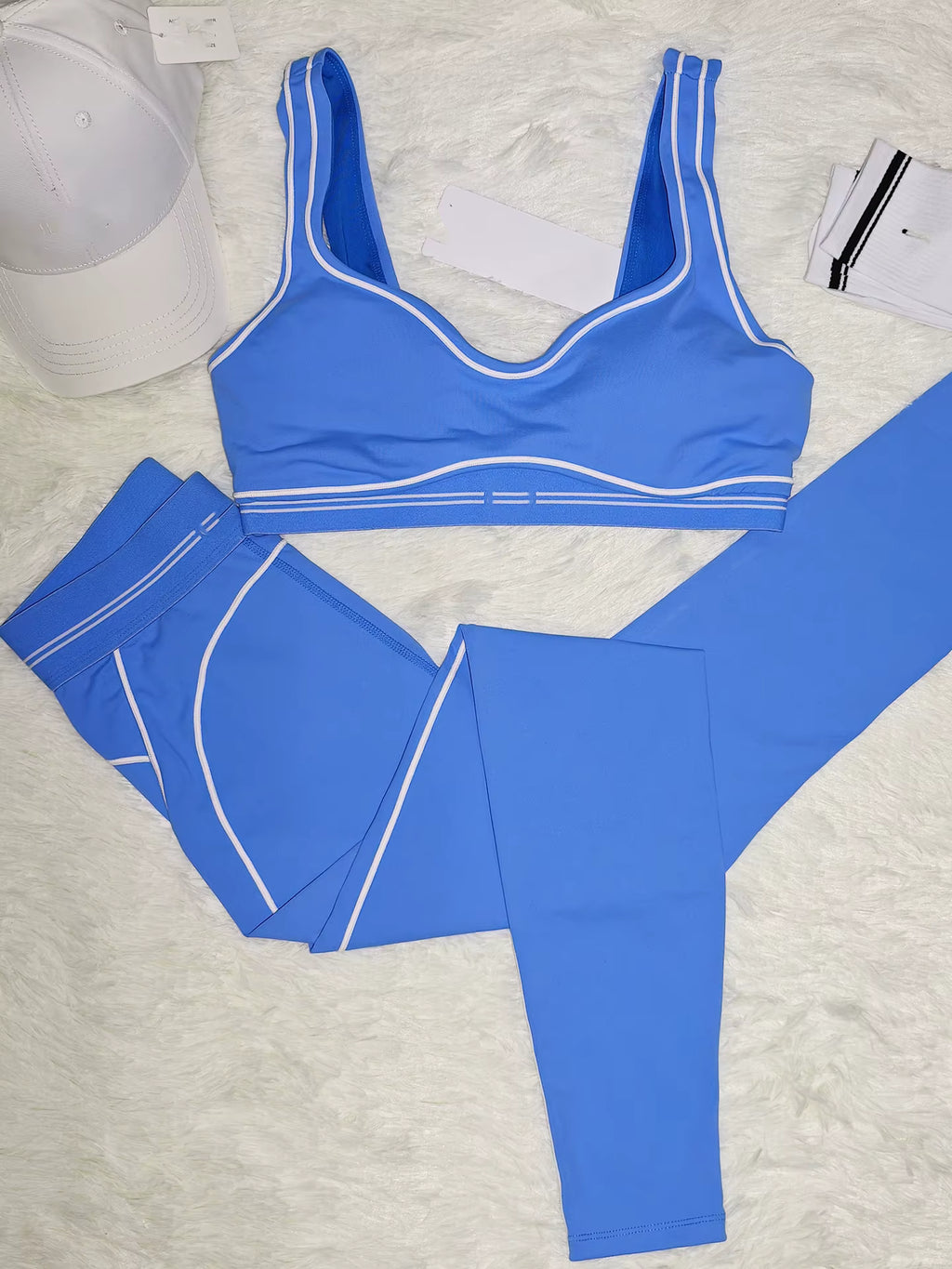 Women's High Waisted 2-Piece Sportswear Gym Leggings