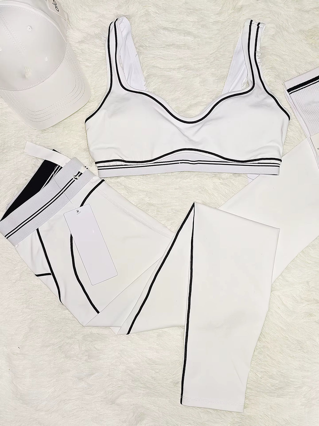 Women's High Waisted 2-Piece Sportswear Gym Leggings